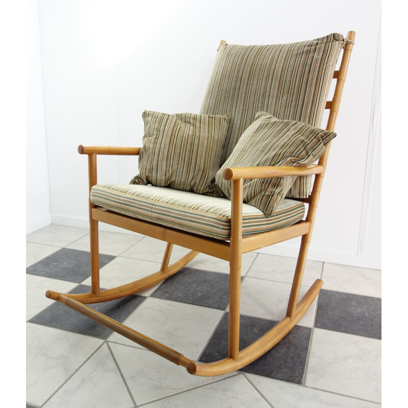 Beech rocking chair - 1960s