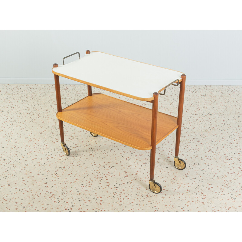 Vintage beech wood trolley, Germany 1960s