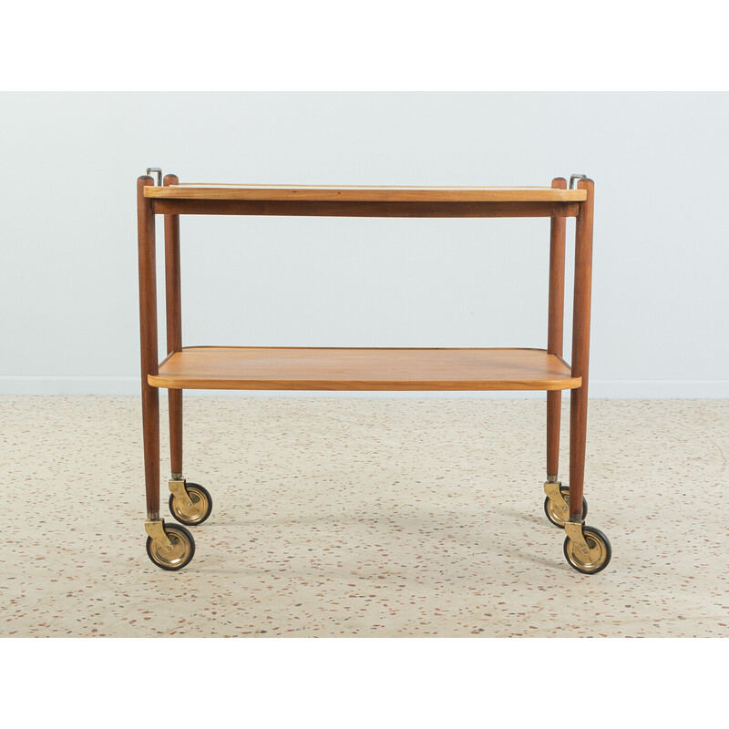 Vintage beech wood trolley, Germany 1960s