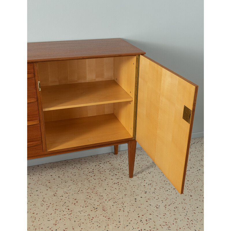 Credenza vintage in impiallacciatura di teak a due ante, Germania 1950