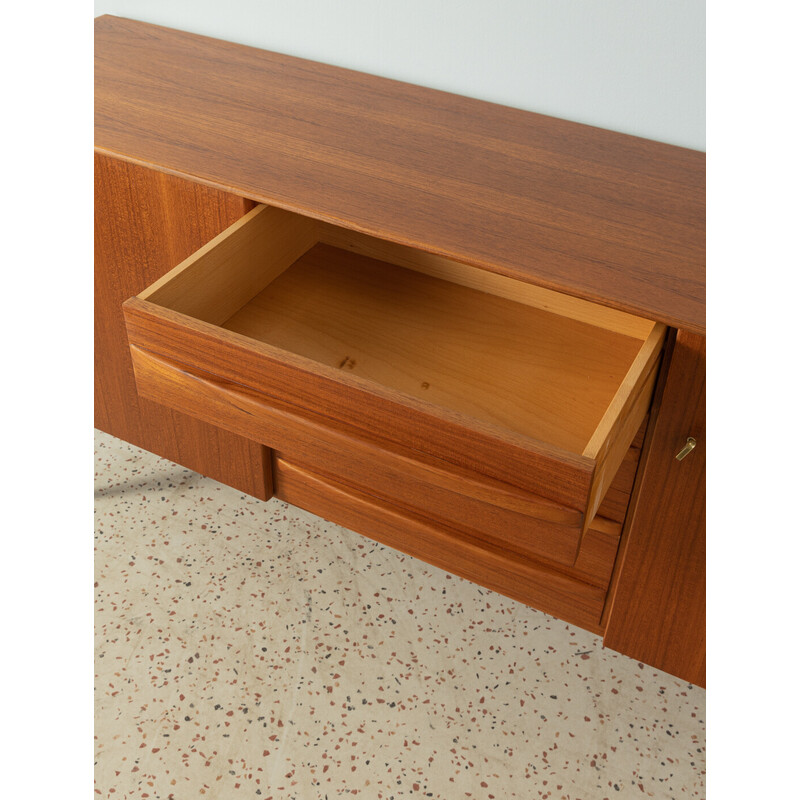 Vintage sideboard in teak veneer with two doors, Germany 1950s