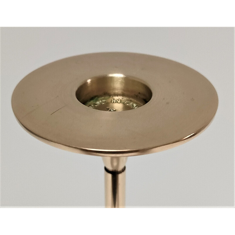 Vintage candlestick in solid brass model Hi Fi by Max Bruël for Torben Orskov, Denmark 1970