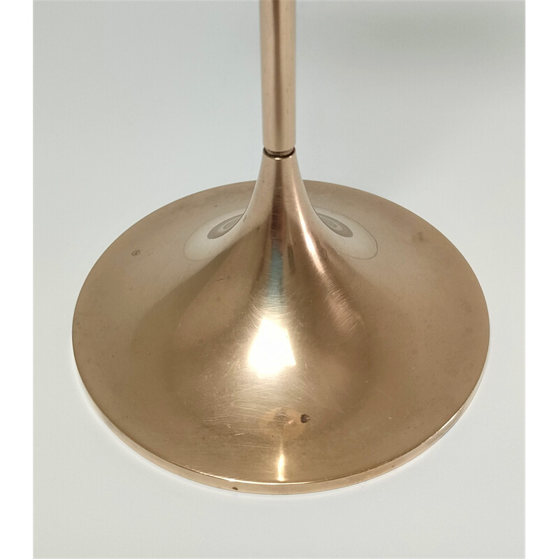 Vintage candlestick in solid brass model Hi Fi by Max Bruël for Torben Orskov, Denmark 1970