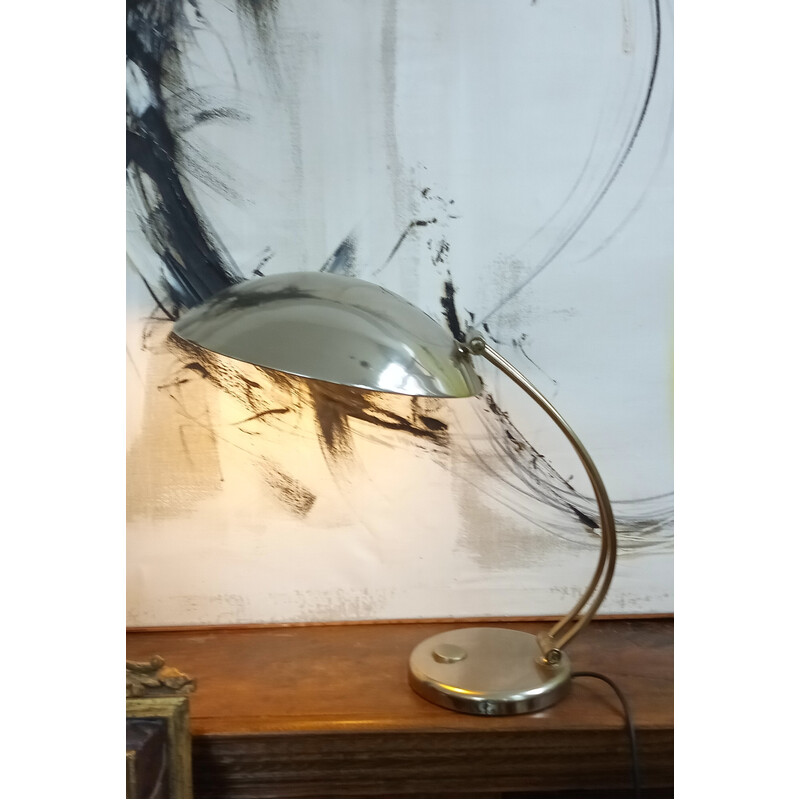 Vintage chromen tafellamp model 6764