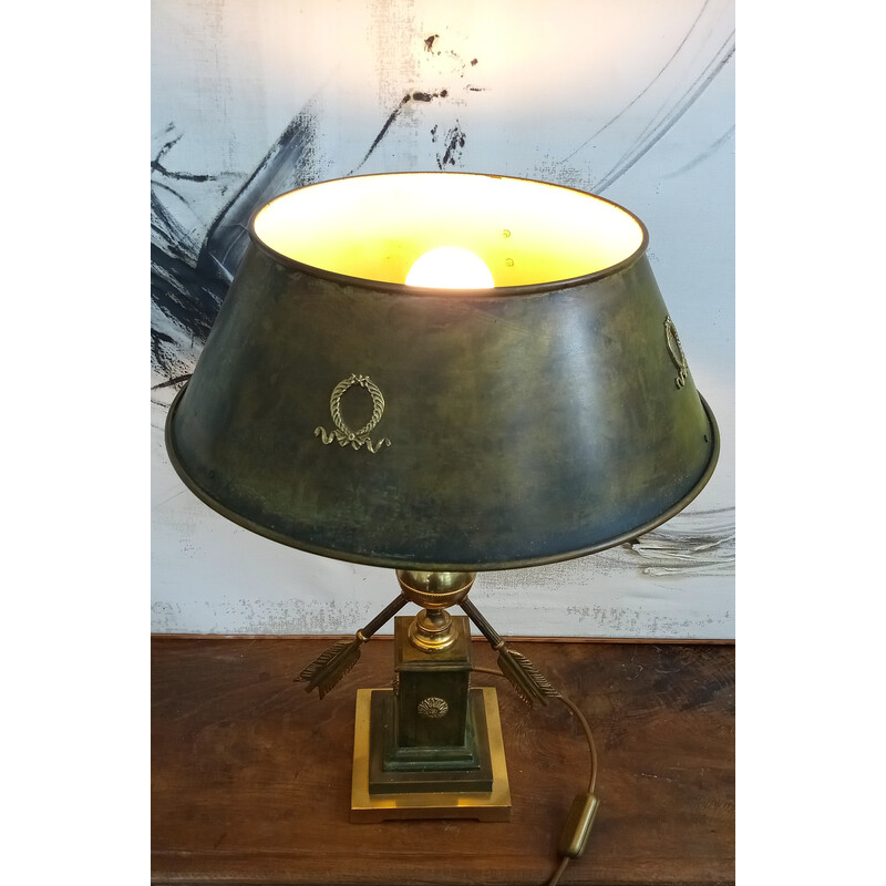 Vintage decorative bouilotte table lamp, 1970s