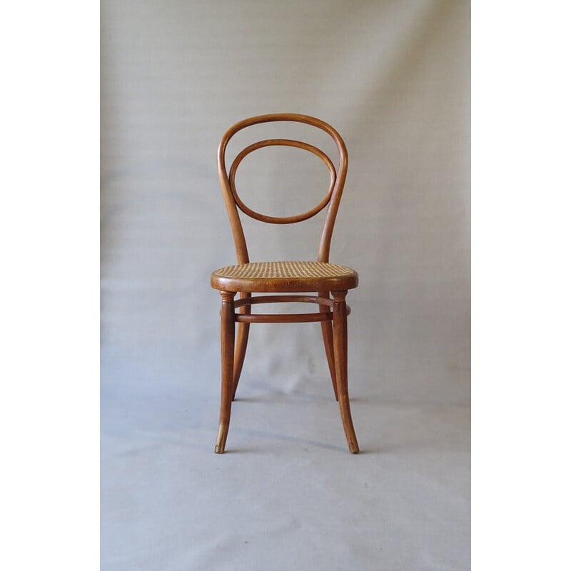 Vintage chair n°10 1880 in cane