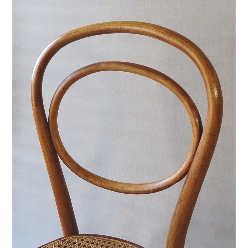 Vintage-Stuhl Nr. 10 1880 aus Rohrgeflecht