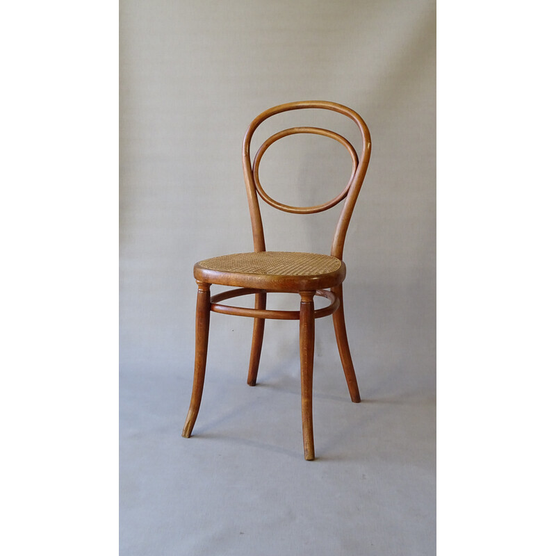 Vintage-Stuhl Nr. 10 1880 aus Rohrgeflecht