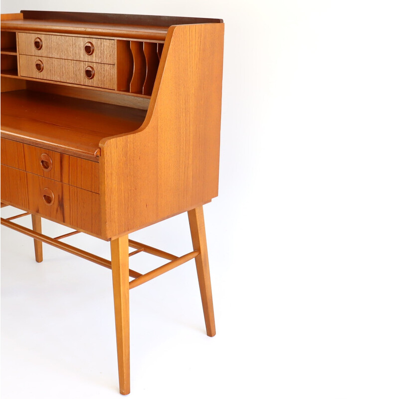 Scandinavisch teakhouten bureau, 1960