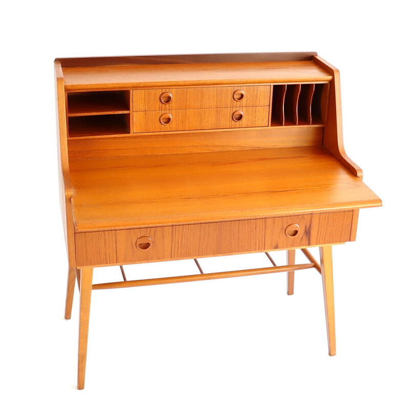 Vintage Scandinavian teak desk, 1960s