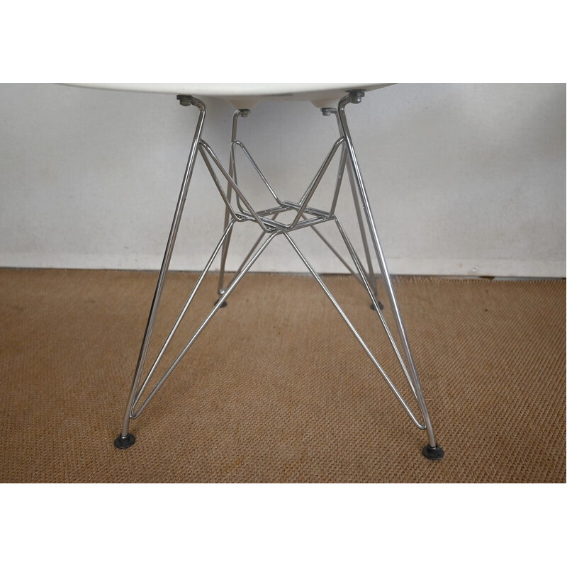 Satz von 6 Vintage Dsr Stühlen aus Chrom und verchromtem Stahl von Ray und Charles Eames für Vitra, 1960
