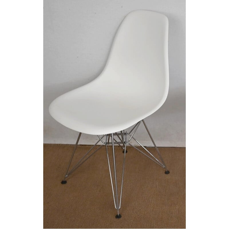 Satz von 6 Vintage Dsr Stühlen aus Chrom und verchromtem Stahl von Ray und Charles Eames für Vitra, 1960