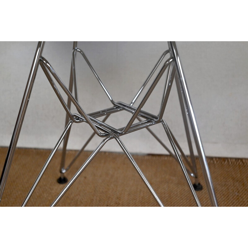 Set of 6 vintage Dsr chairs in chrome and chrome steel by Ray and Charles Eames for Vitra, 1960s