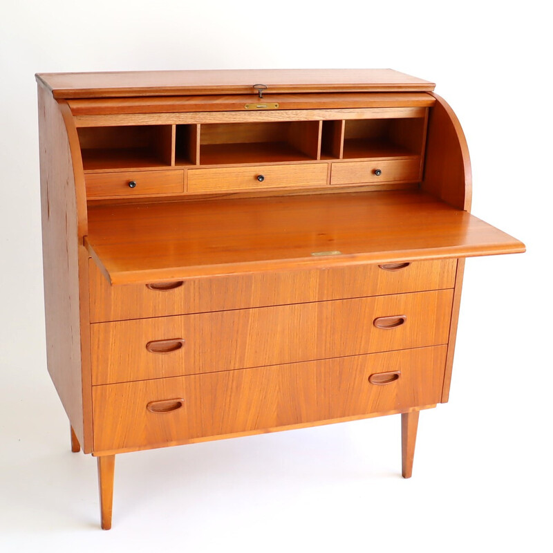 Vintage Scandinavian teak secretary by Egon Ostergaard, 1960s