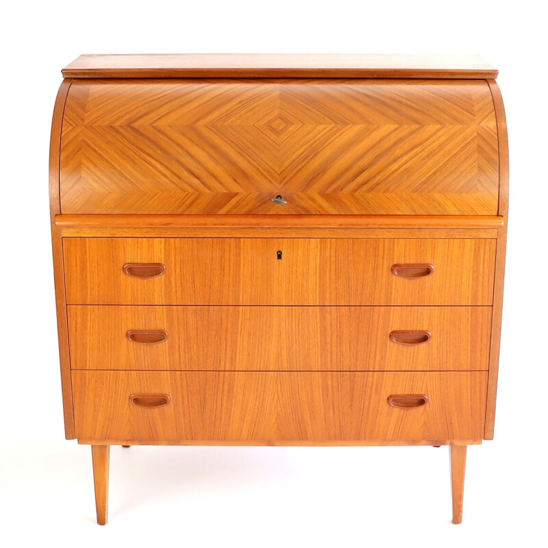 Secrétaire vintage scandinave en teck de Egon Ostergaard, 1960