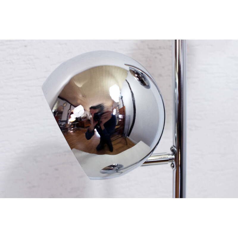 Vintage Eye Ball Tischlampe aus Metall, 1970-1980