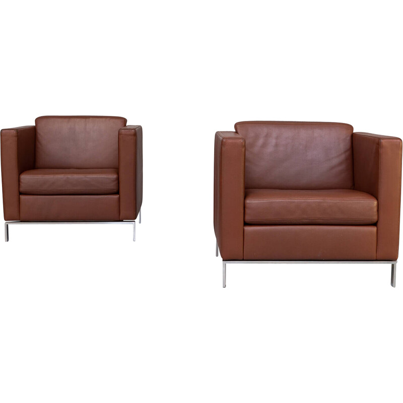 Pair of vintage model 500 armchairs by Norman Foster for Walter Knoll