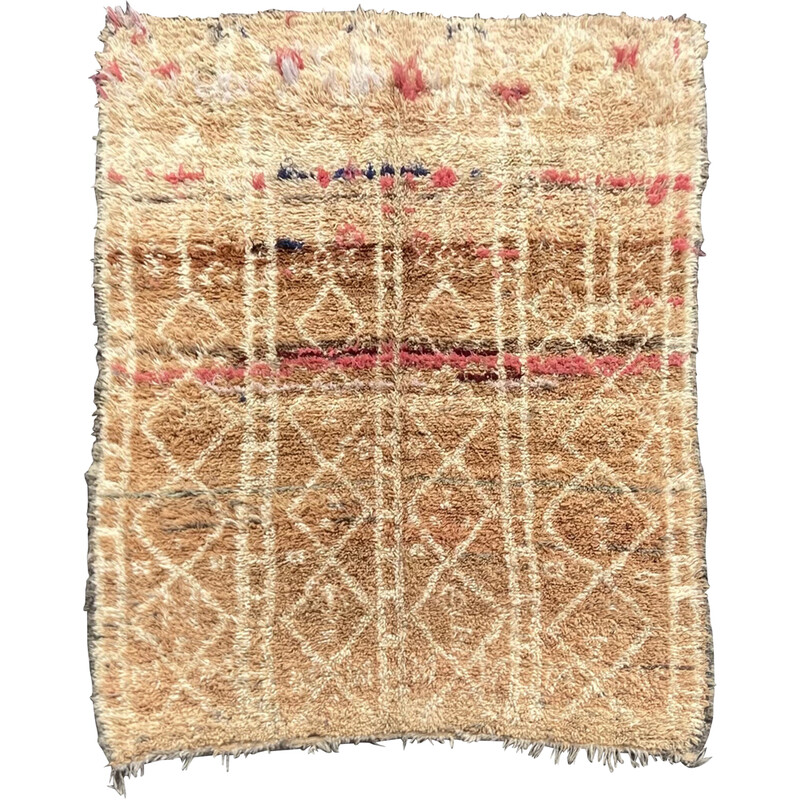 Marokkanischer Vintage-Berber-Teppich Boujaad