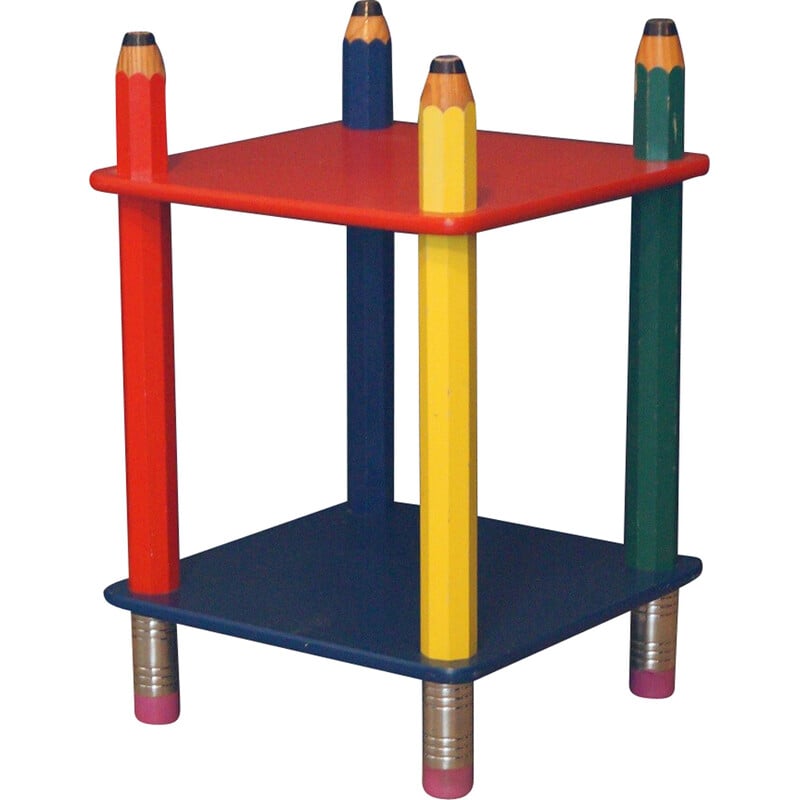 Table de chevet vintage "Crayon" par Sala, 1980