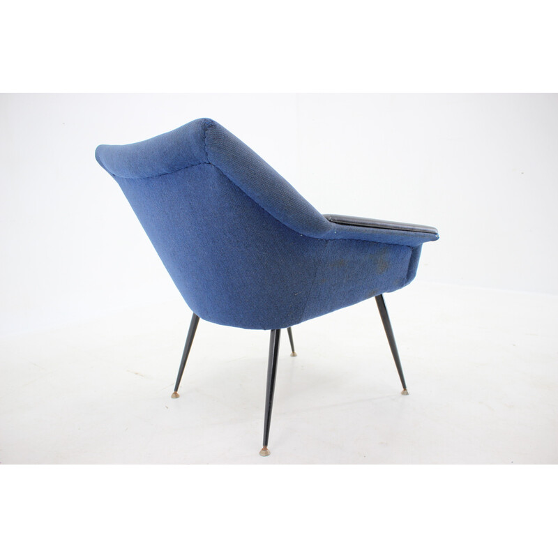 Fauteuil vintage bleu, Italie 1960s