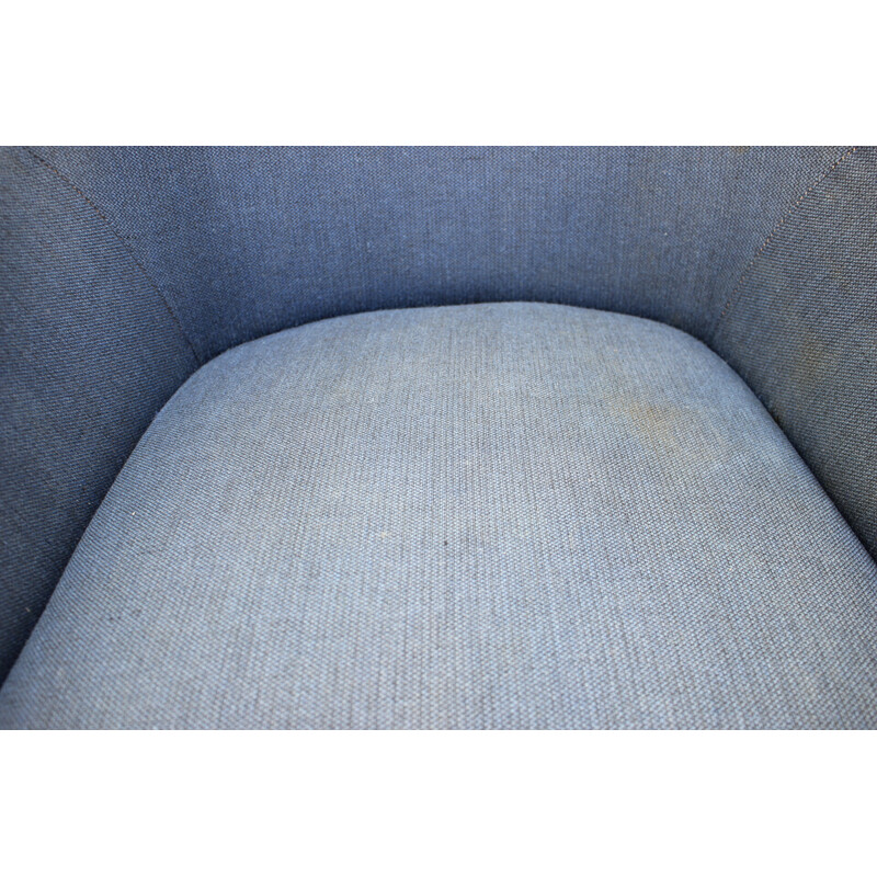 Fauteuil vintage bleu, Italie 1960s