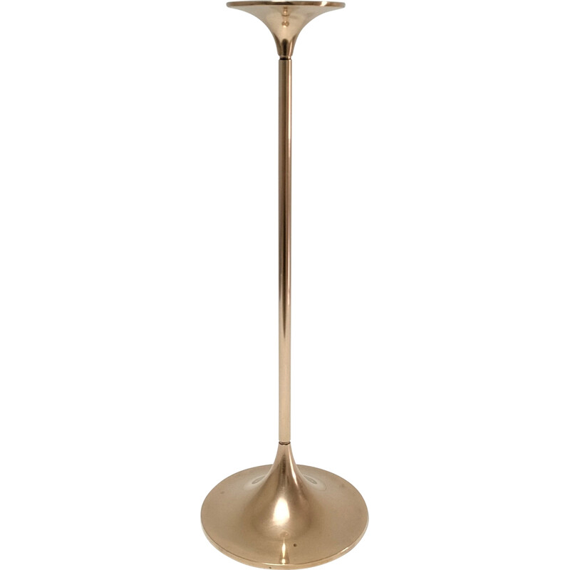 Vintage candlestick in solid brass model Hi Fi by Max Bruël for Torben Orskov, Denmark 1970