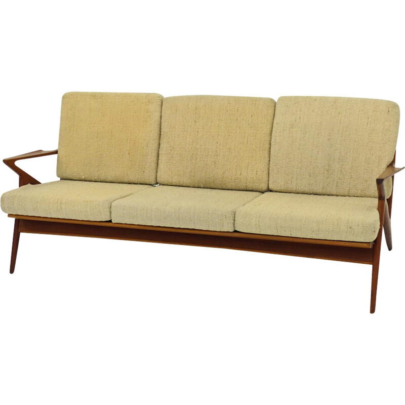 3-seater sofa model Z in wool by Poul jensen for Selig - 1950s