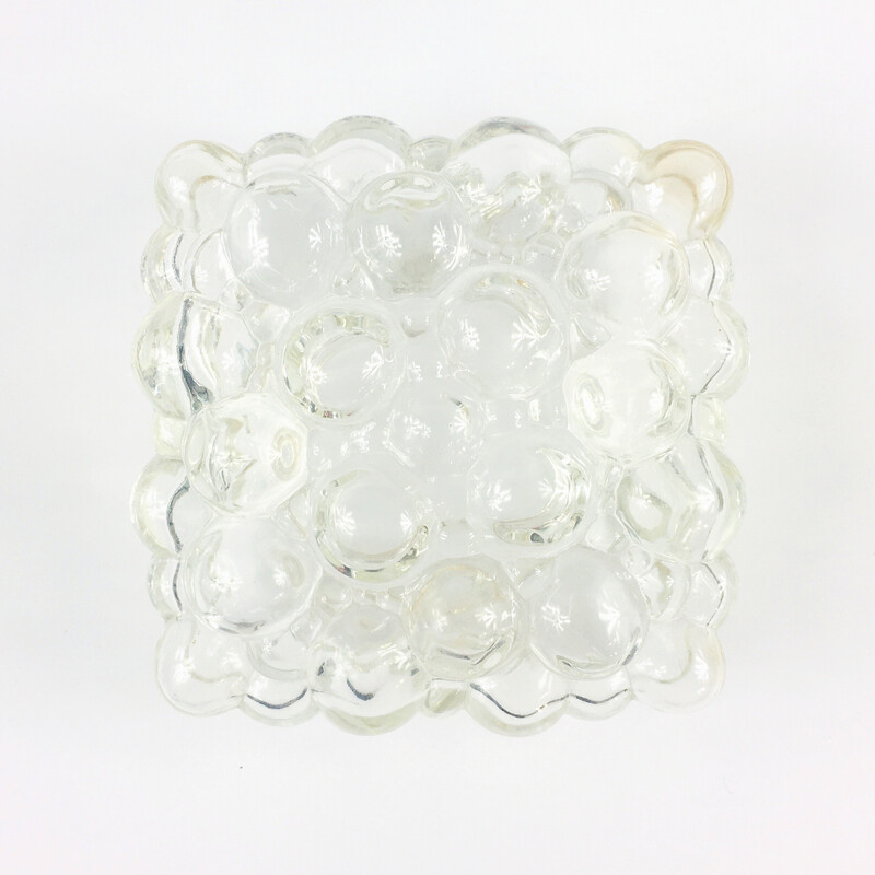 Mid-century bubble glass wall lamp by Helena Tynell for Limburg, Germany 1970s