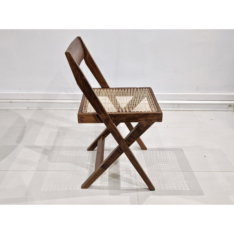 Vintage stoel model "Bibliotheek" van Pierre Jeanneret, 1960