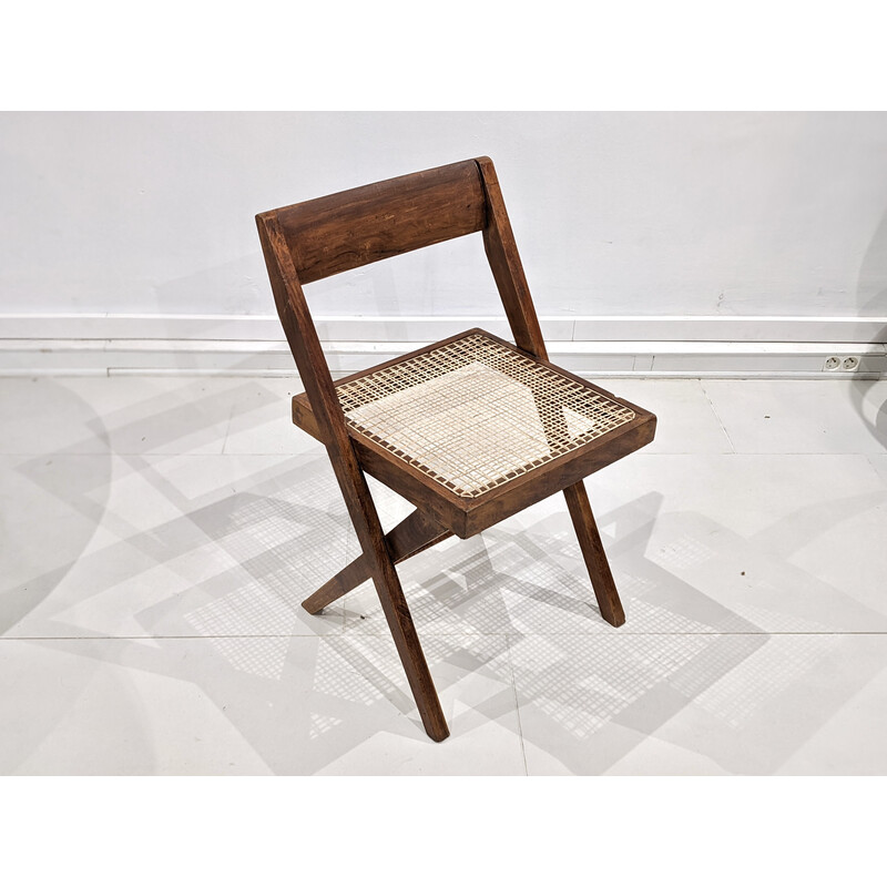 Vintage chair model "Library" by Pierre Jeanneret, 1960