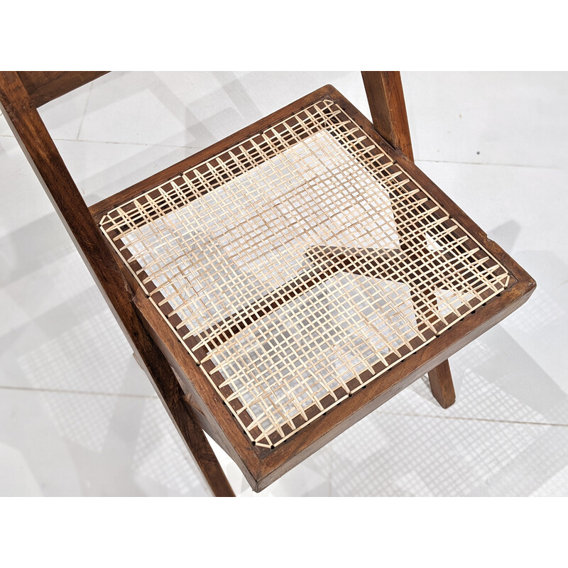 Vintage chair model "Library" by Pierre Jeanneret, 1960