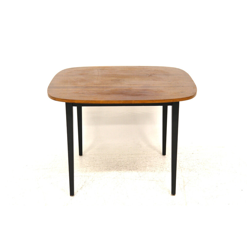 Vintage teak and beech table, Sweden 1950s