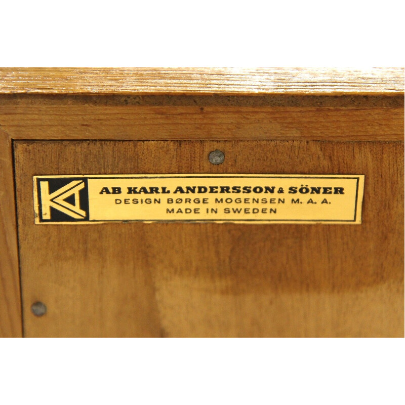 Librería de roble vintage "Öresund" de Børge Mogensen para Karl Andersson