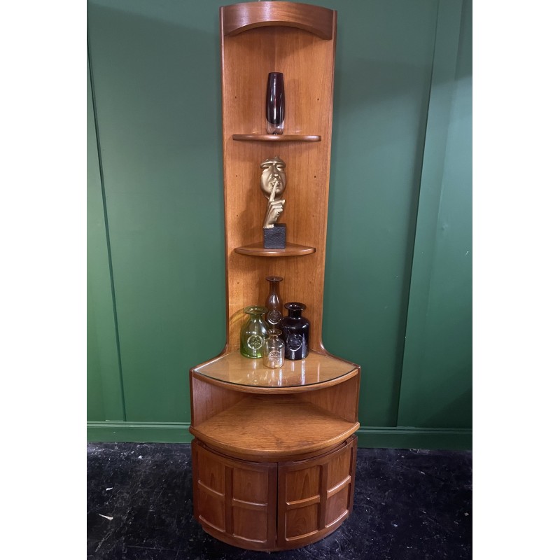 Vintage teak corner unit by Nathan, Great Britain 1960s