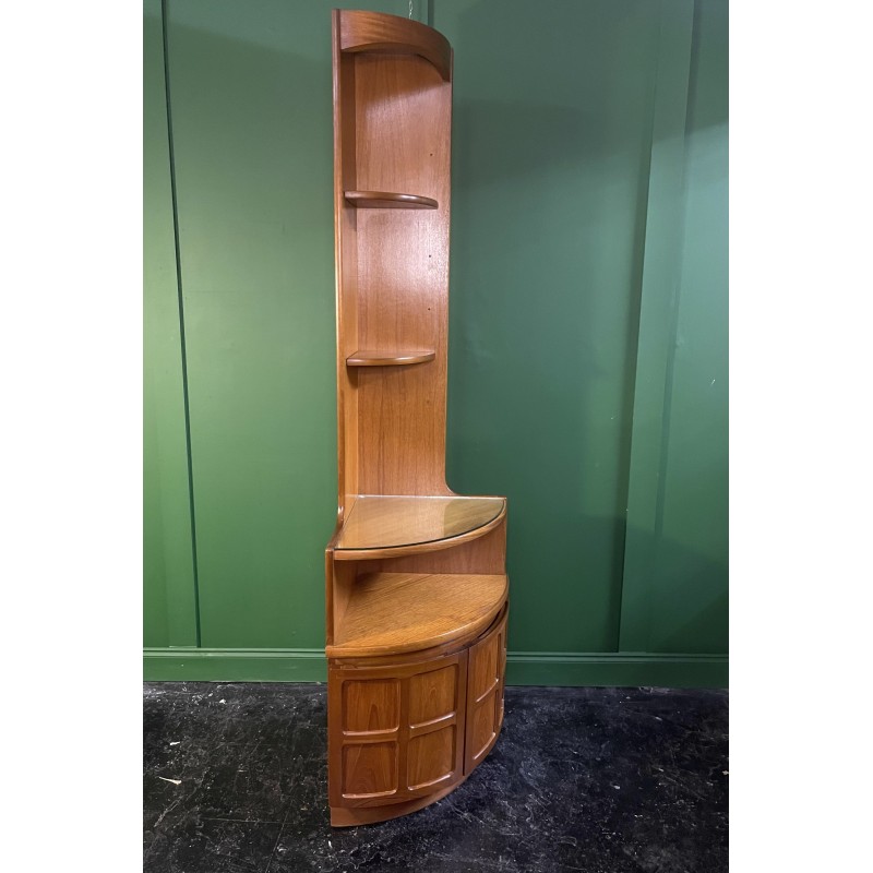 Vintage teak corner unit by Nathan, Great Britain 1960s