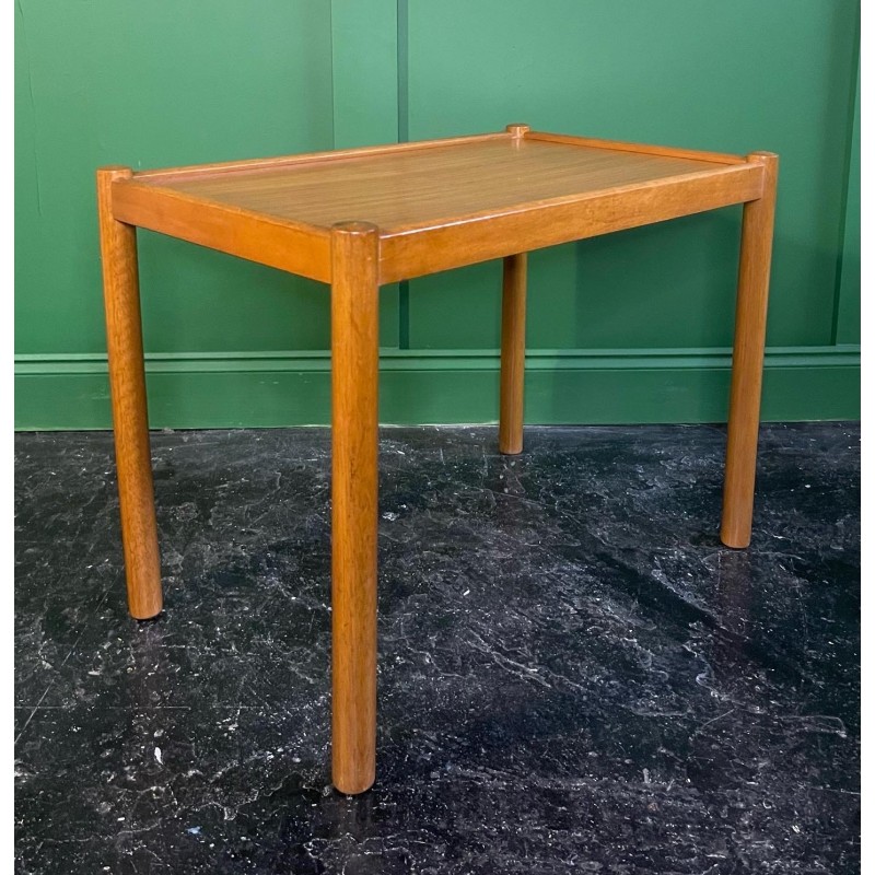 Danish vintage nesting tables in teak by Domino Møbler, 1970s