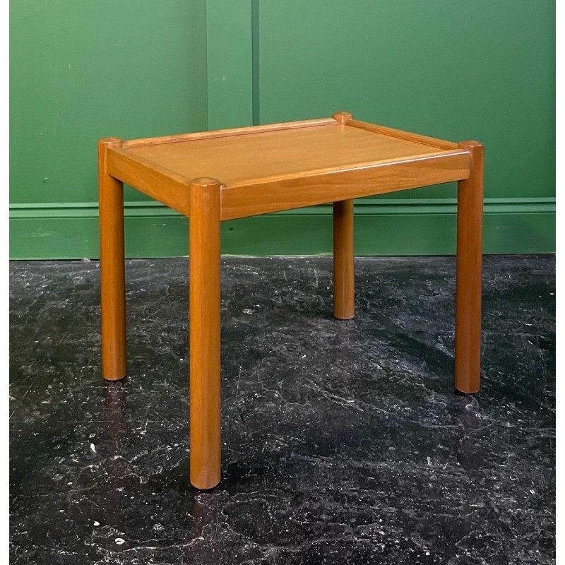 Danish vintage nesting tables in teak by Domino Møbler, 1970s