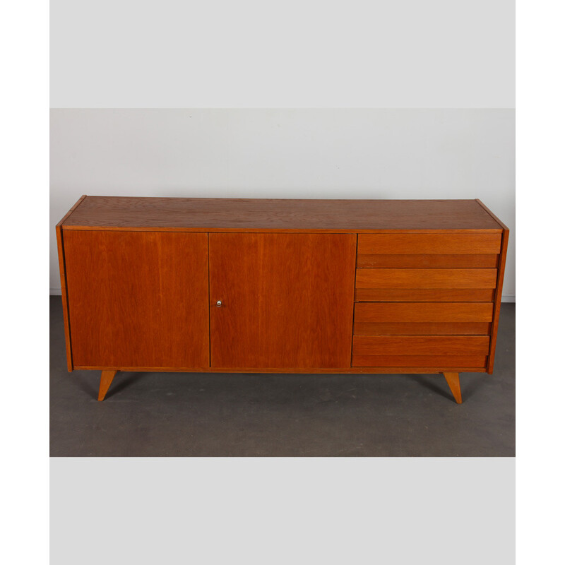 Credenza vintage in legno U-460 di Jiroutek per Interier Praha, 1960