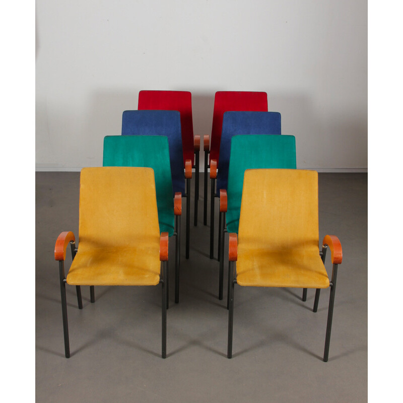 Set aus 8 Vintage Pigalle Stühlen von Caramia für Xo, 1990