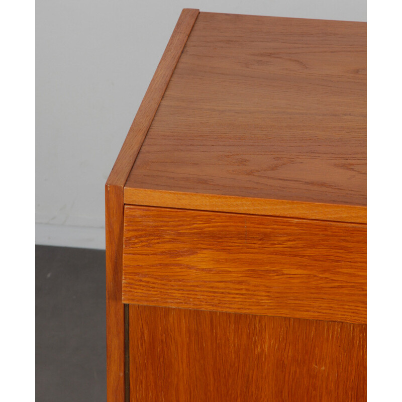 Vintage oakwood highboard with two swing doors by Up Zavody, 1960