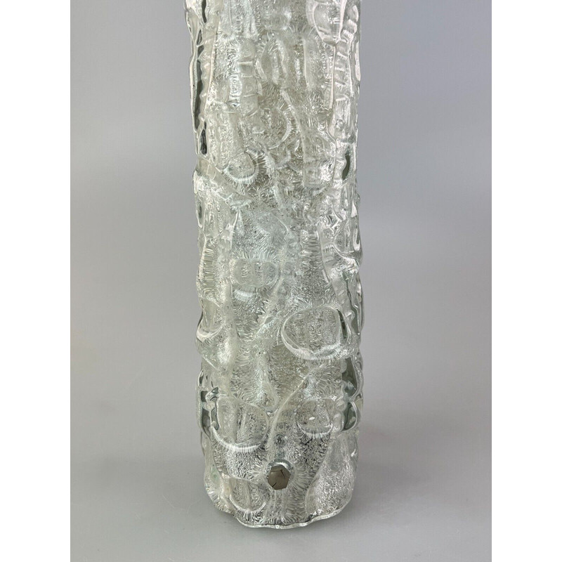 Applique vintage en verre de glace, 1960-1970