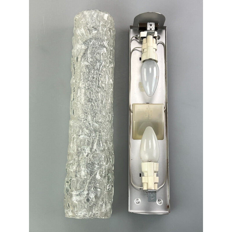 Vintage ijsglazen wandlamp, jaren 1960-1970