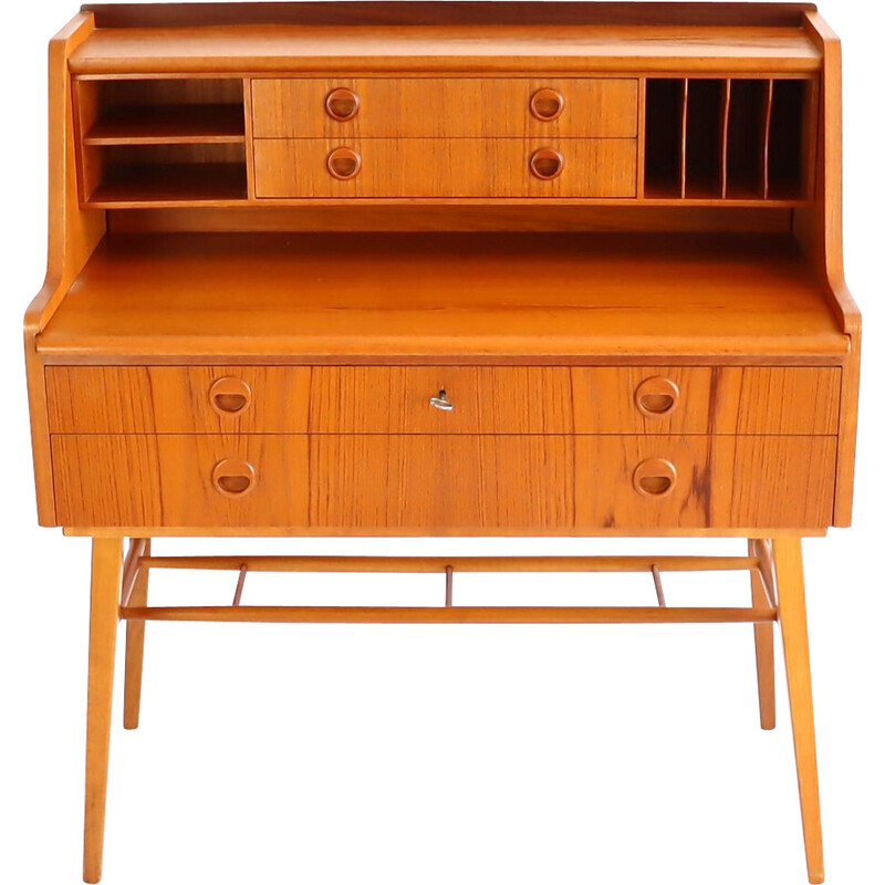 Scandinavisch teakhouten bureau, 1960