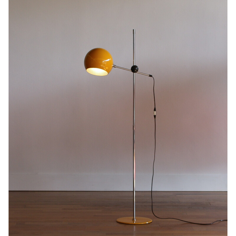 Yellow Floor Lamp by Hemi Klot - 1970s