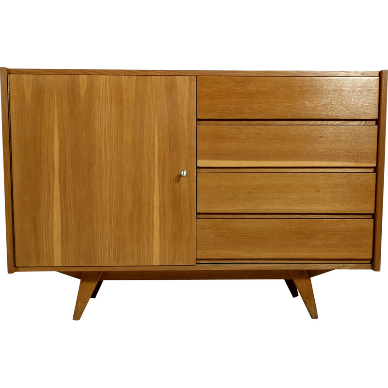 Vintage oakwood chest of drawers by Jiri Jiroutek for Interier Prague, 1960s