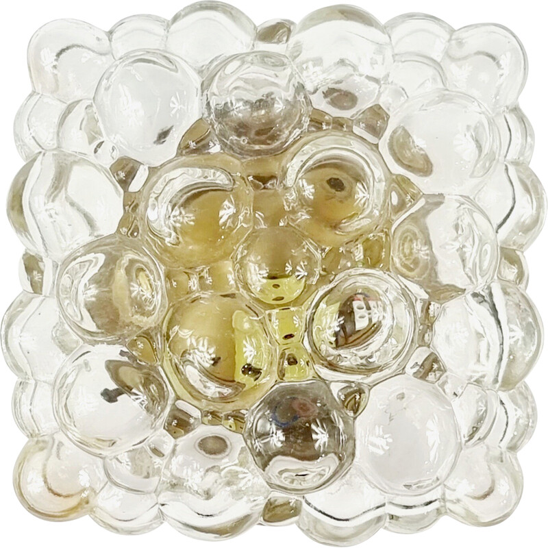 Mid-century bubble glass wall lamp by Helena Tynell for Limburg, Germany 1970s