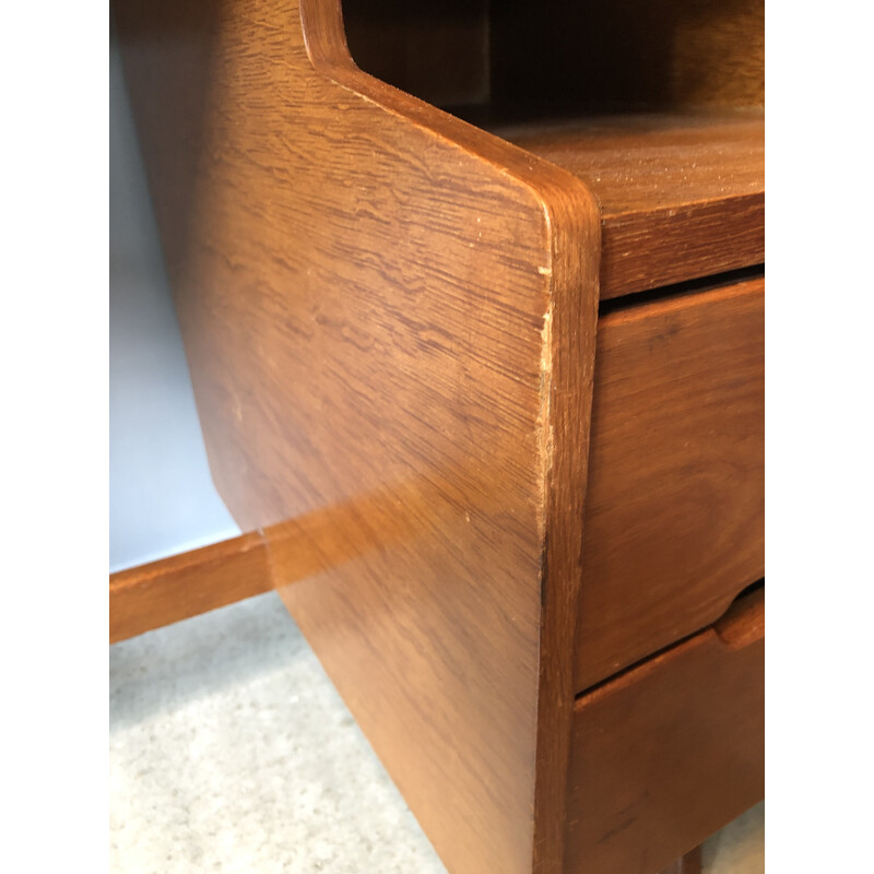 Vintage desk with stool by Jacques Hauville, 1960s