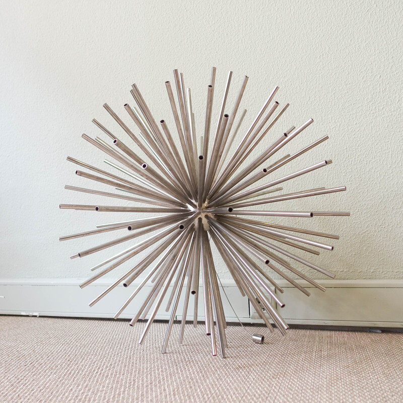 Vintage metal sputnik sculpture by Curtis Jeré, Usa 1960s