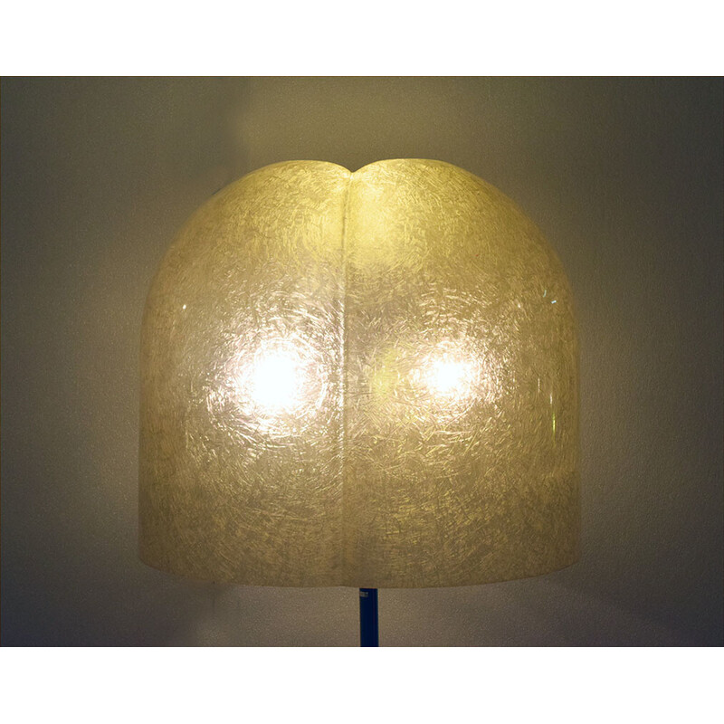 Vintage floor lamp in fiberglass by Valenti, 1970s