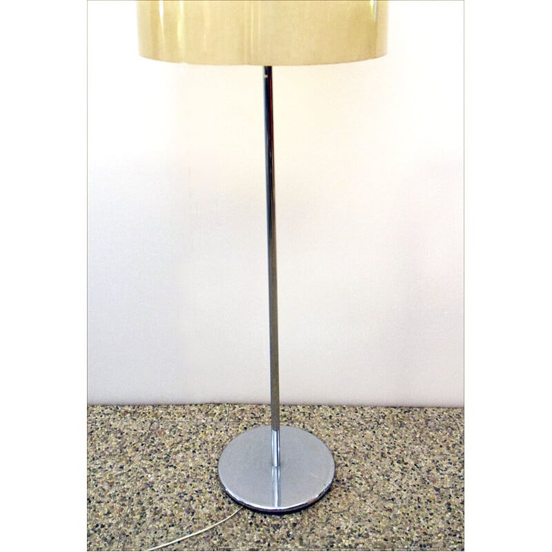 Lámpara de pie vintage en fibra de vidrio de Valenti, años 70